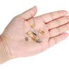 30pcs Stainless Steel Crimp Caps DIY Necklace Chain Fastener Connectors Cords Rope Bracelet End Caps Jewelry Making DIY Supplies