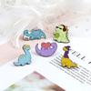 3-6pcs Cartoon Brooch Sets Cute Animal Dinosaur Cats Tickets Pin Sports Ball Plant Potted Astronaut PS Toolbar Bag Badge Jewelry