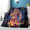 1PC Custom Name Anubis Fusion Artwork flannel blanket versatile,all-season throw suitable for the living room,bedroom,camping,travel,and gift