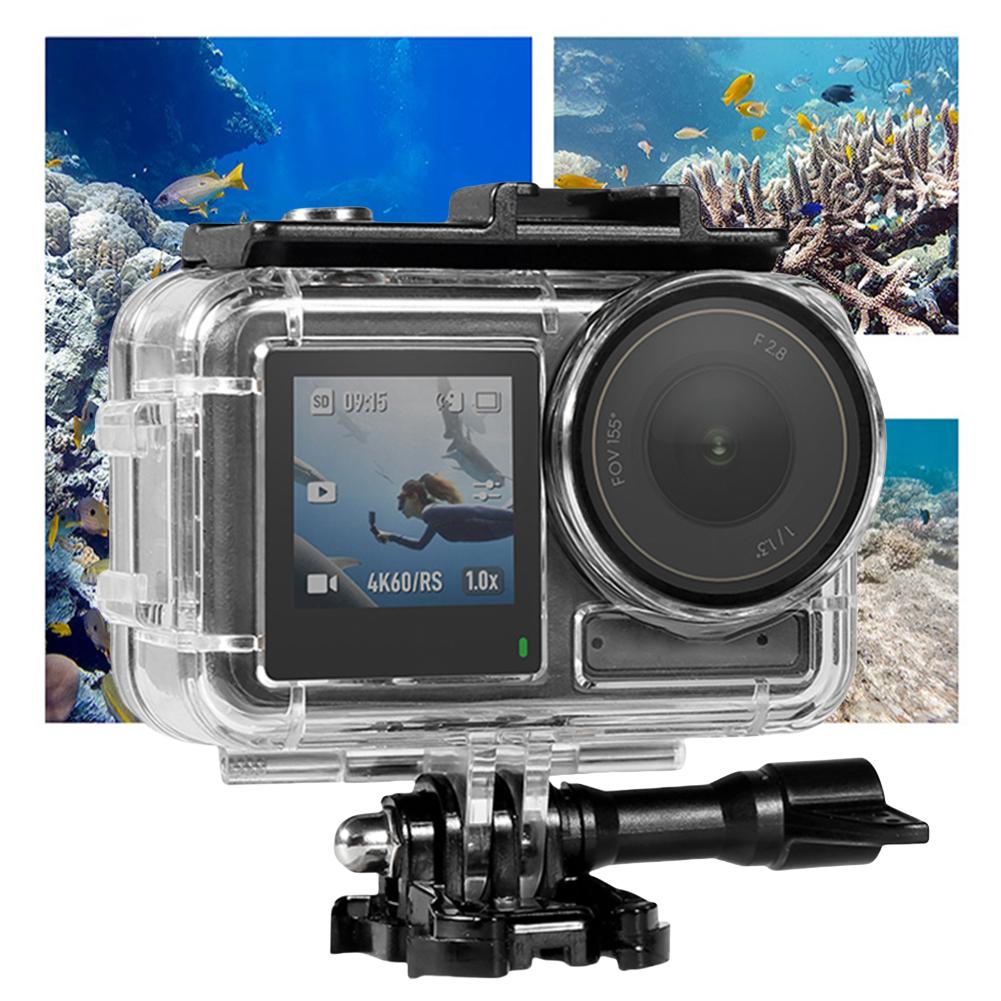 60M/196FT Waterproof Case Diving Protective Shell Anti-Fog Sports Camera Dive Case for DJI Osmo Action 5 Pro/4/3 Action Camera