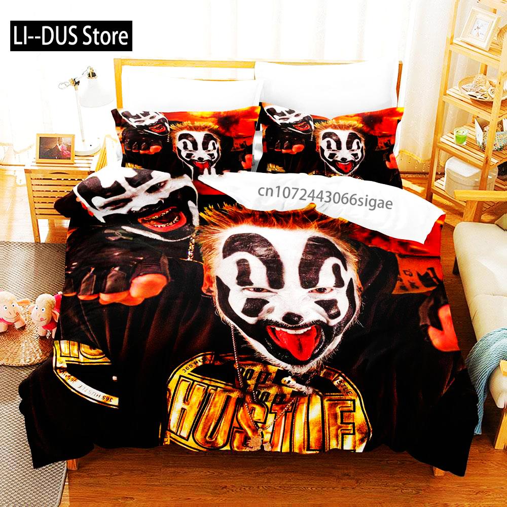 

Comforter 2025 Crazy Clown Adult Boys Hip Hop Bedding Twin Full Queen King Size Duvet New Bed Set Comforter (quilt)-EU Single(135*200cm)3pcs