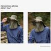 Removable Fisherman's Hat Sunscreen Face Mask Hat Fashion Male Sun Hats  Outdoor