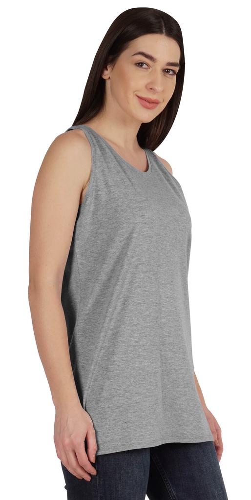 Inkmeso Women  s   Solid Sleeveless Tank Tops Scoop Neck Summer T-shirt Casual