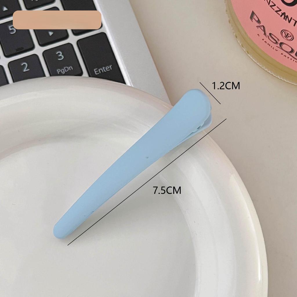 2PCS Ins Wind Hair Clip Frosted Duck Beak Clip Edge Clip Bangs Clip Simple Women's Seamless Hair Clip Korean Hair Accessories Clip