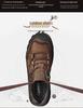 Men's Cowhide Hiking Shoes - Autumn/Winter, Soft Sole, Lace-up, Low-top, Outdoor Casual Travel Shoes