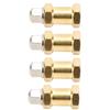 4Pcs RC Brass Connector Accessory for 1Celsius10 Remote Control Car Easy Installation Golden