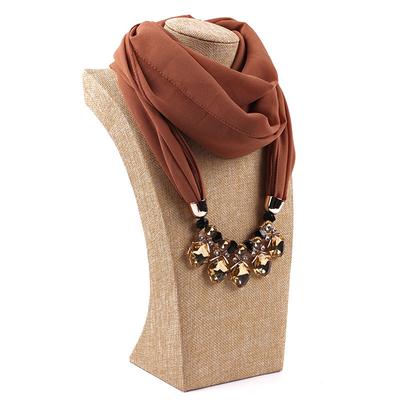 Gorgeous Beads, Circular Ring Scarf, Women's Scarf Accessories, Necklace, Ethnic  Scarf