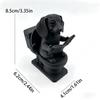Funny Dachshund Sitting on Toilet Reading Book Figurine, Creative Dog Statue Ornament, Resin Desktop Home Bathroom Decor