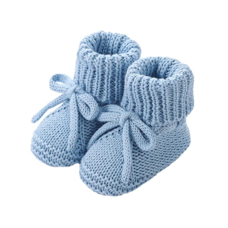 Breathable Infant Walking Shoes Soft Cotton Fabric Baby Booties Skid Proof Bottom Stylish Bowknot Design EasyTied