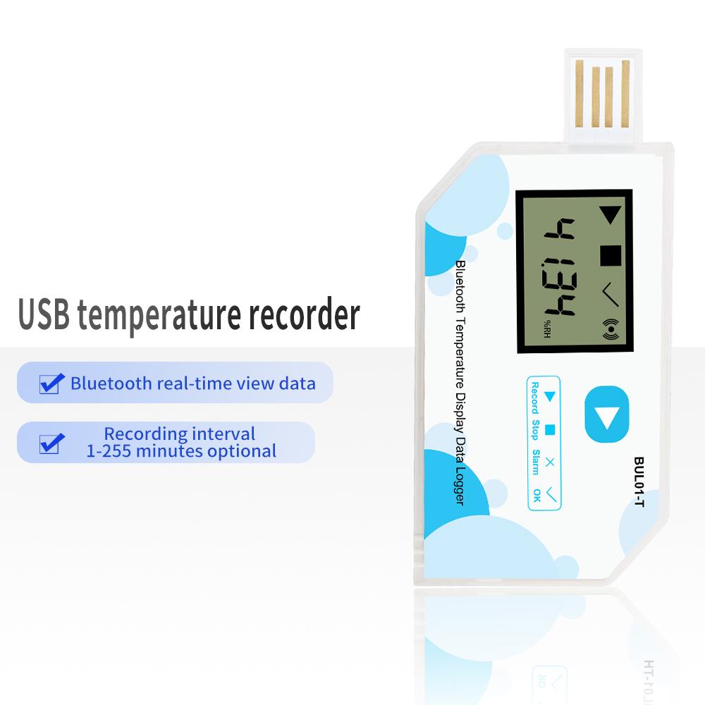 High-precision Digital USB Temperature Data Logger Temp Recorder for Warehouse Storage Refrigerated Transport Laboratory