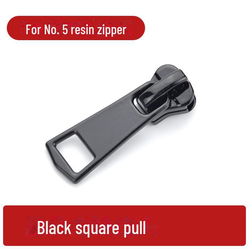 

Чорна смоляна блискавка з товстим металевим пулером, розміри 3, 5 та 8 для одягу