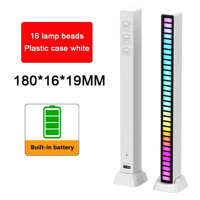 RGB LED Şerit Işık Müzik Ses Kontrolü Alıcı Ritim Ortam Lambası Atmosfer Gece Işıkları Bar Araba Odası TV Oyun Dekorasyonu