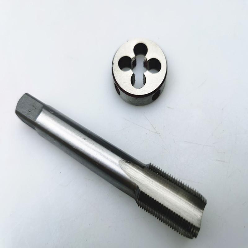 High-Speed Steel Tap and Die Set, Hand Use, 2 Pieces, Sizes M3-M48 M4*0.7 Tap & Die 2-piece Set