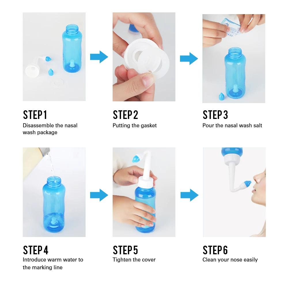 Adult Children Nasal Wash Cleaner Allergic Rhinitis Neti Pot