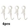 4-12pcs Tube Clamp Hook Kitchen Bathroom Multi-function Hanger Hook Clasp Towel Rack Pipe Clip Hooks Removable Clamp Towel Hooks