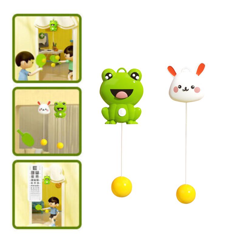 Table Indoor Hanging Tennis Trainer With Racket And Balls Portable Exerciser Toy