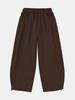 IKALOOK Curved Heavy Brushed Elastic Pants Dpt103
