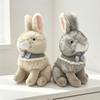 Soft Fluffy Rabbit Plush Toy Lifelike Stuffed Bunny Doll Cute Plush Rabbit Doll  Sofa Decoration