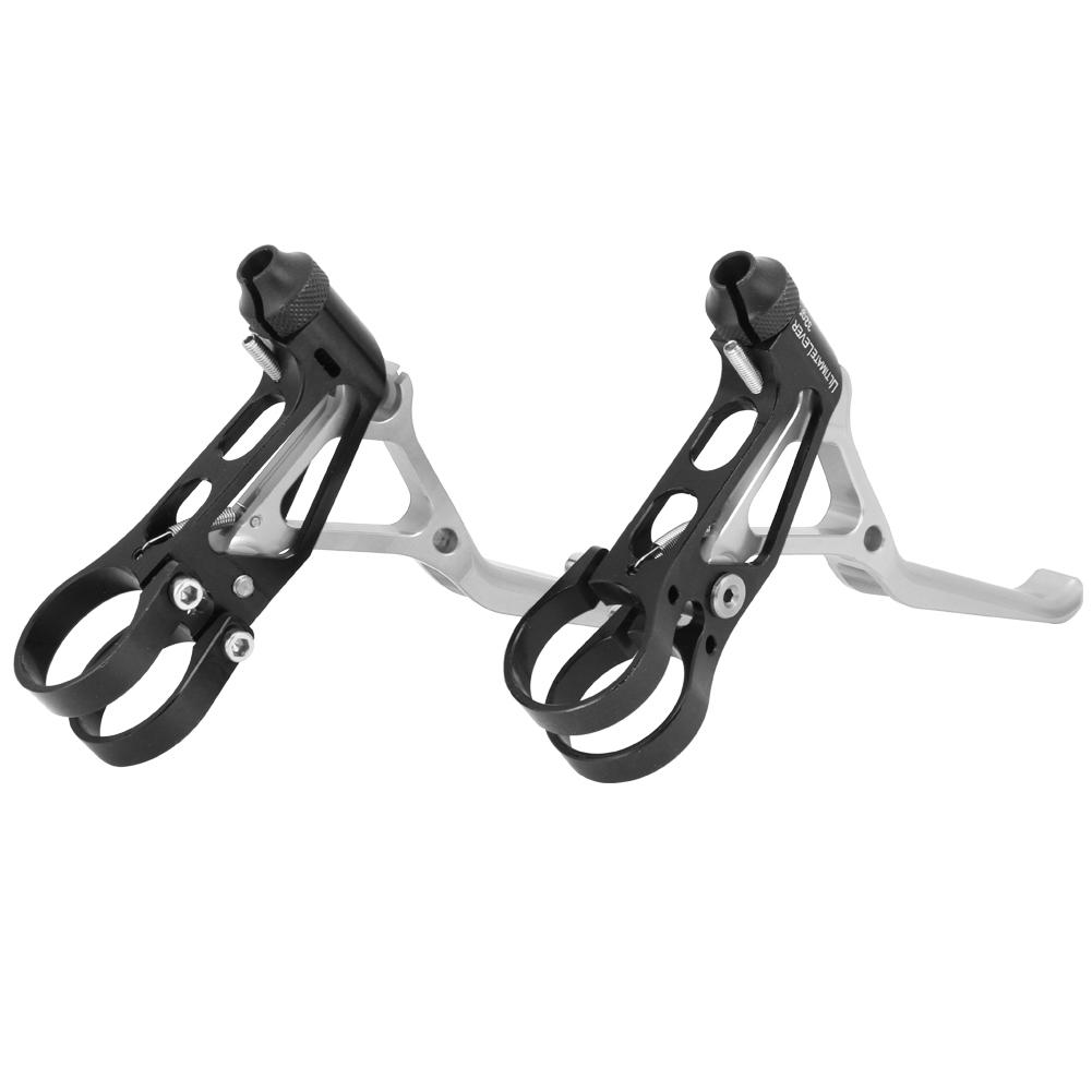 

Ultralight CNC Bicycle V Brake Handle Lever Cycling Accessory for Folding Road Bikeblack silver