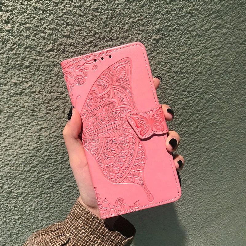 For Motorola Moto E13 E14 E15 Edge 30 40 50 60 70 Fusion X70 Air Neo Signature 2026 Pro 5G Case Flip Leather Wallet Cover Card Holder Cute Butterfly