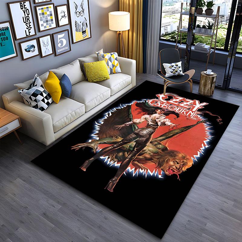 Ozzy Osbourne Fantasy Art suitable as a non-slip mat for the living room or bedroom sofa