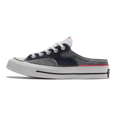 Chuck 70 Mule Lace-up Low Top Canvas Shoes Unisex Black Grey
