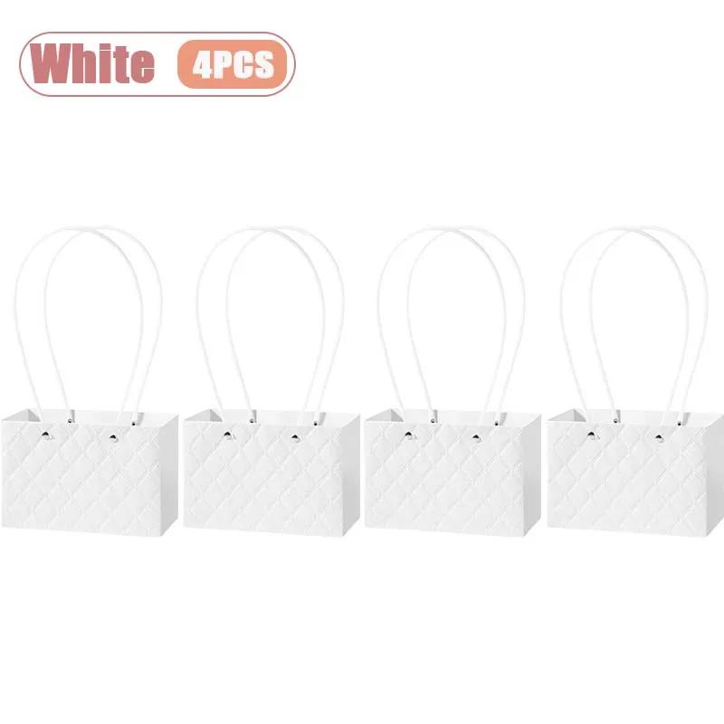 1-10PCS Reusable Waterproof Flower Gift Tote Bag Portable Floral Packaging Bag for Wedding Birthday Party Bouquet ArrangementUse