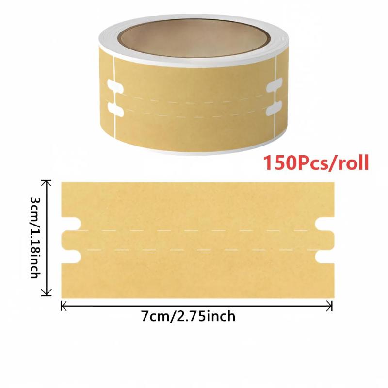 Security Roll Sealing Stickers 100/150Pcs Tamper Evident Labels for Commercial Express Delivery Package Sealing A1