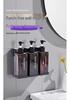Wall-Mounted Bathroom Dispenser for Soap, Sanitizer, Shampoo, and Shower Gel - No-Drill Installation.