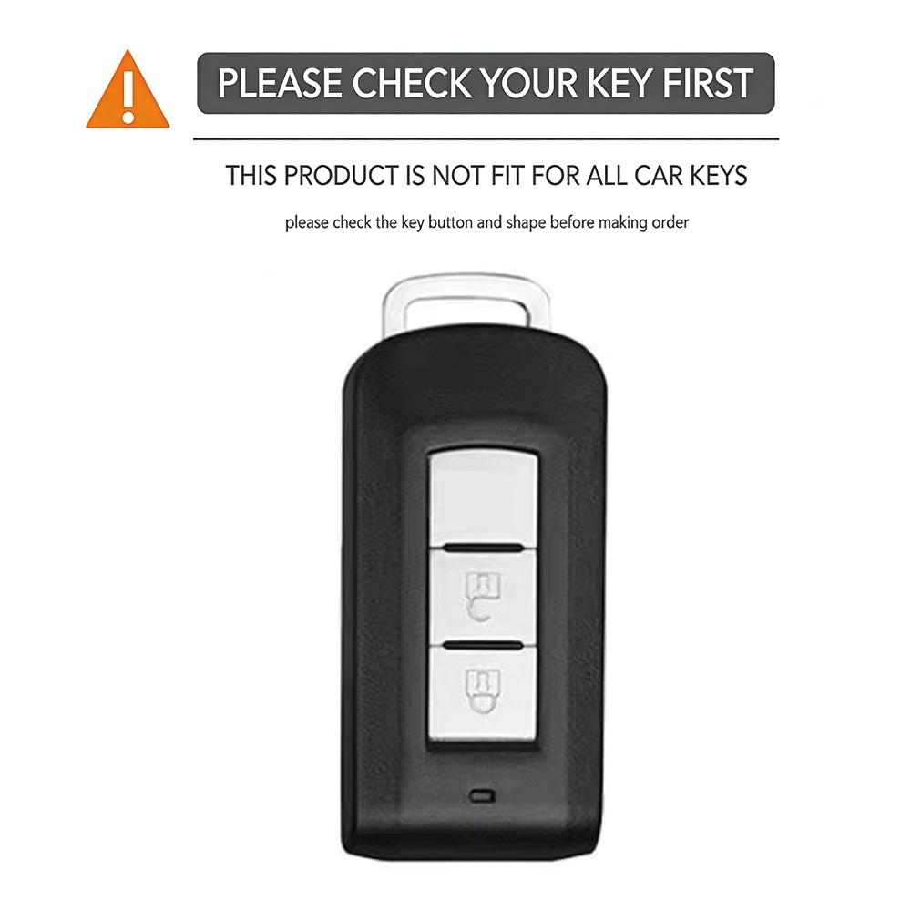 Zinc Alloy Leather Car Key Case Cover Shell For Mitsubishi Xpander Outlander Asx Pajero Eclipse Cross Montero Accessories