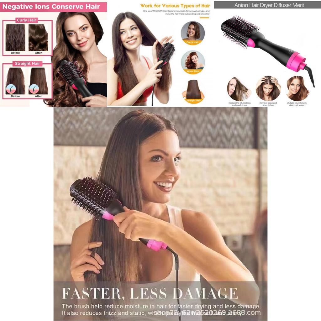 Multifunctional Hot Air Brush 24 In 1 Ionic Hair Dryer And Styling Comb For All Hair Types