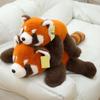 Kleine Waschbär-Plüschtierpuppe, süße rote Pandapuppe
