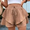 Modische Lässige Damen-Hose mit einfarbigem Aufdruck, High-Waist