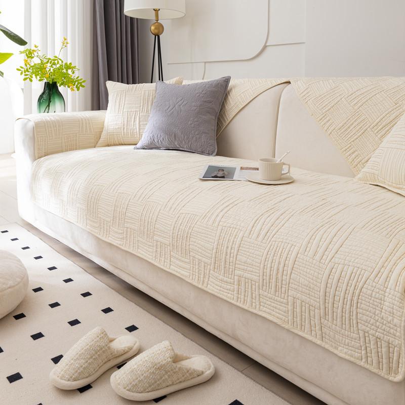 Подушка для дивана из стираного хлопка — фото 9