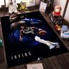Basketball Player Action Portrait Design Rug Non-slip Rug Suitable for Living Room and Bedroom Sofas.