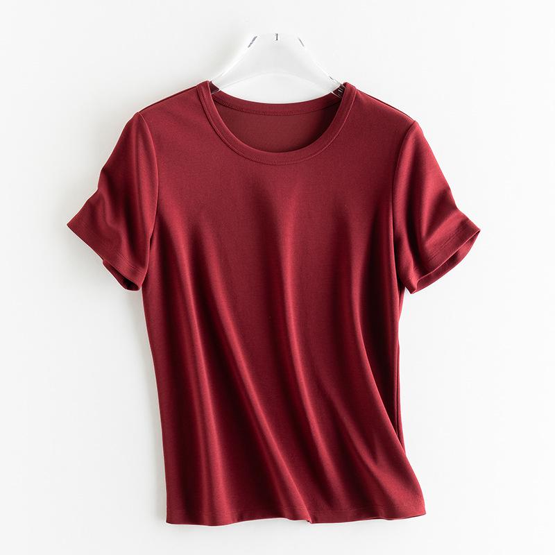 

Yu Yue Women s Quick-Dry Solid Color Loose Fit Round Neck Short Sleeve T-Shirt M