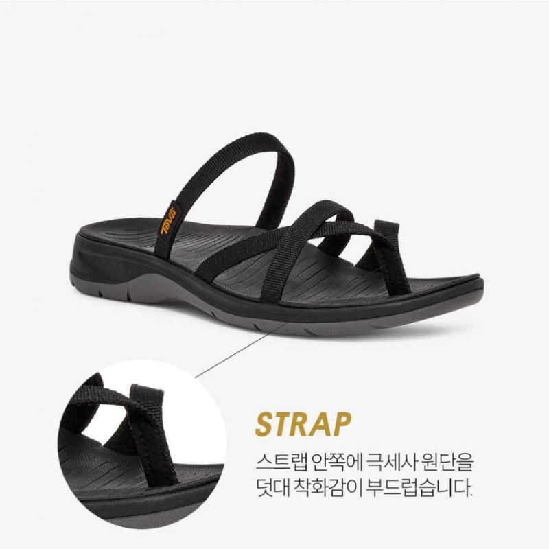 Teva Women Tirratraveler Flip Flop Black Stvf2519490 Blk