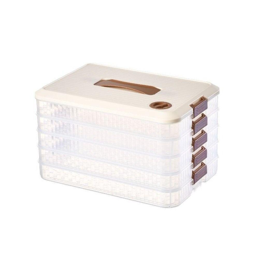 Fresh Keeping Freezer Box Large Capacity Wontons Box Food Grade Dumpling Storage Box  Home Kitchen