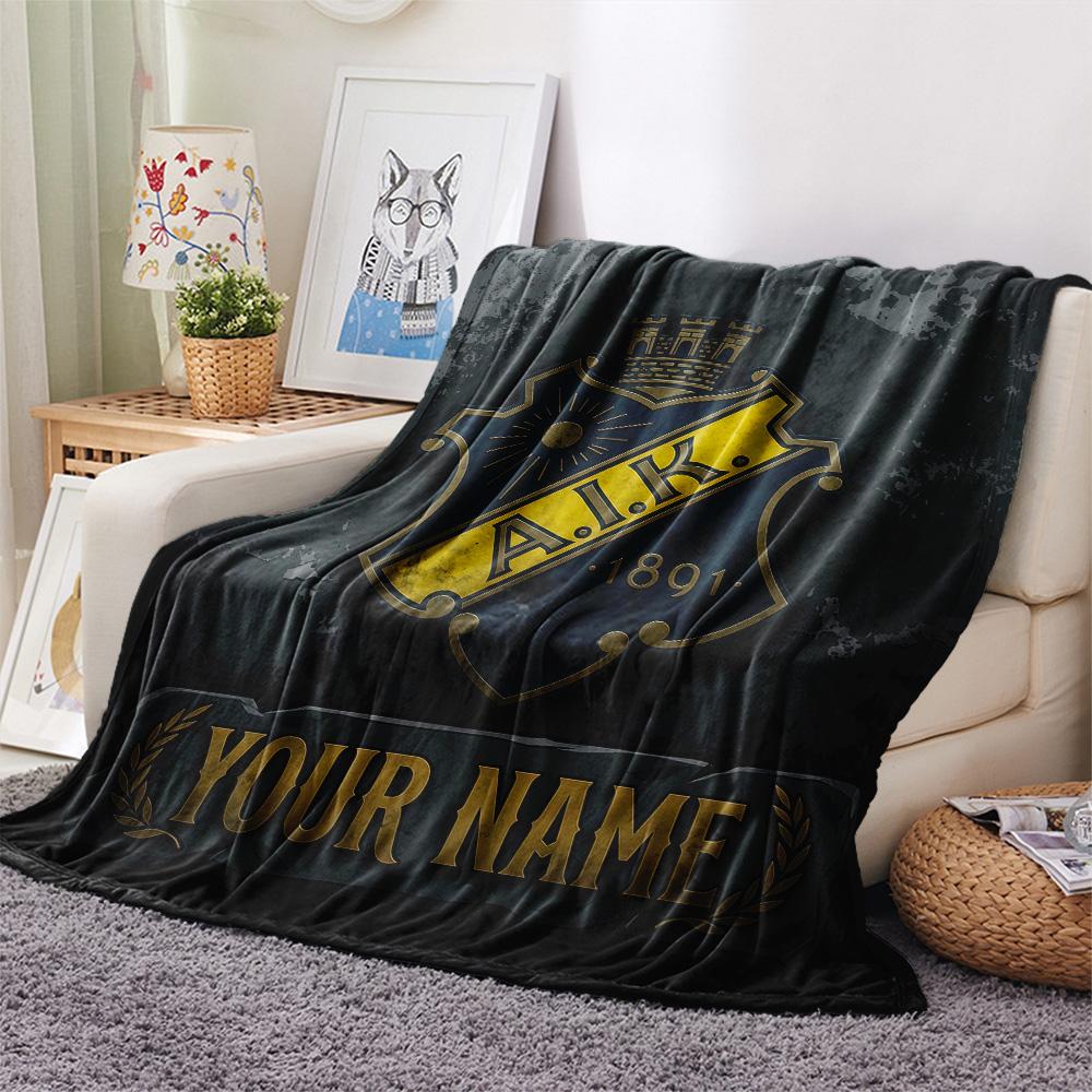 Custom Name AIK2 Flannel Blanket, High quality Comfortable for All Seasons, Home Decor, Warmth and Comfort