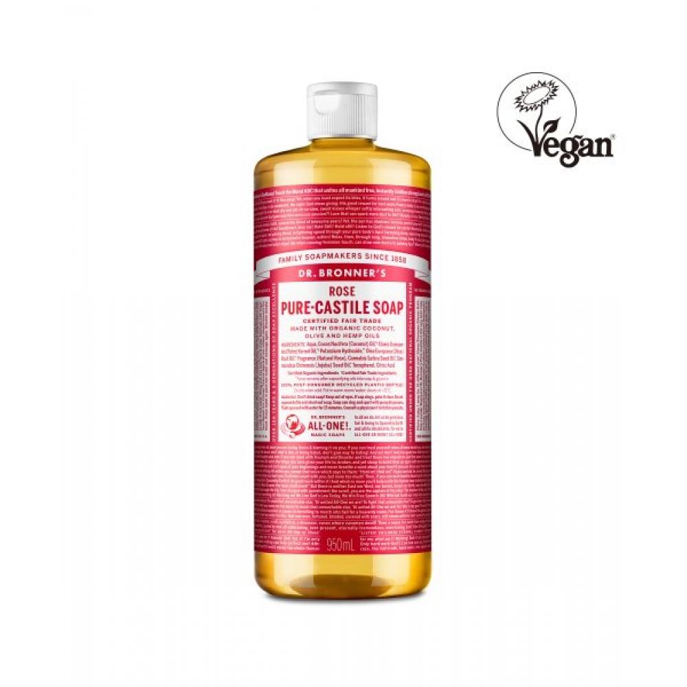 

Dr.bronner S [face Body cleanSer] roSe Pure caStile Soap 950 Ml Rose 950 ml