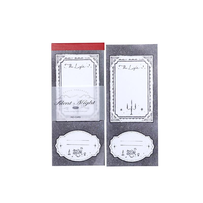Mò Mò Tosca Serenade Retro Sticky Notes - Hand-drawn DIY Journaling Pads
