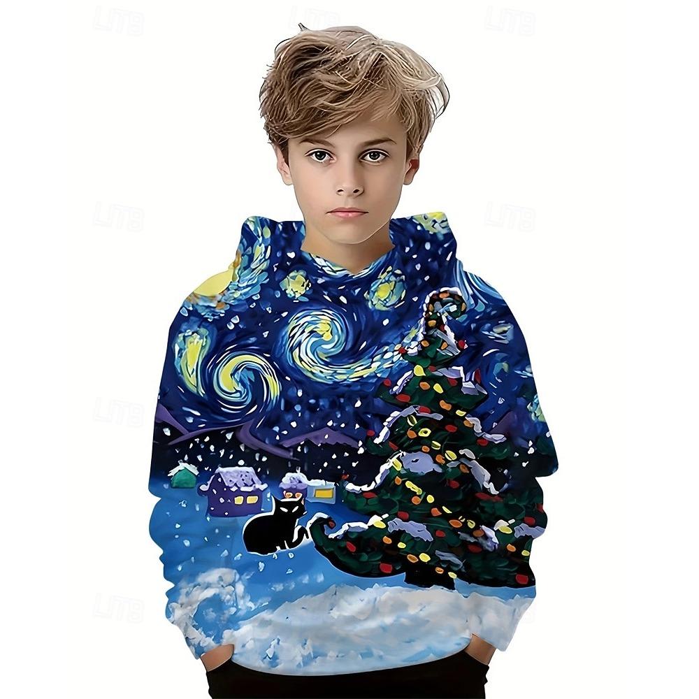 

Детская модная толстовка с капюшоном с принтом, повседневная спортивная одежда 160