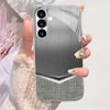 Moda Atmosfer Sadeliği Üst Düzey Kaplama Cam Telefon Kılıfı Samsung Galaxy S26 S25 S24 S23 S22 S21 FE,Ultra,Plus için