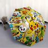 Pokemon Pikachu Automatic Folding Umbrella, 8 Ribs for All-Season Use, Portable for Travel & Outdoor Activities a0819057