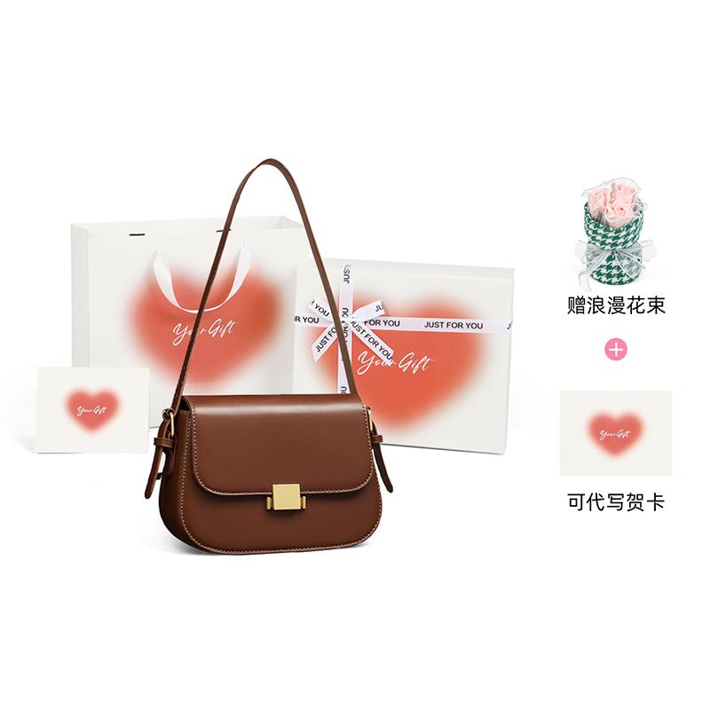 VINEY Cow Leather Crossbody Bag, Shoulder Bag Small Women's Multicolor 5946