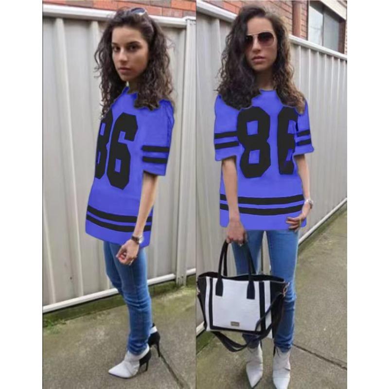 

86 long casual T-shirt skirt women s short-sleeved T-shirt commuter style XXXL