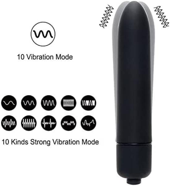 10 Levels of Vibration Cordless Handy Massager Small Electric Massage Mini Electric Massager Waterproof Strong Vibration Quiet Battery Operated