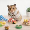 Wollene Hamsterweste Kleiner Haustier-Mantel Ärmellose Hamsterjacke mit Retro-Schnalle Warme Haustierkleidung für Hamster Tägliche Ausflüge Party-Outfit