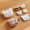 Cute Rilakkuma Makeup Tools Powder Puff Portable Travel Animation Fun Bear-Shaped Household Makeup Table Daily Use Practical Good Stuff