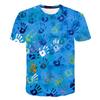 Halloween Big Palm Pattern Print T-Shirt For Men Summer Fashion Short Sleeve  T Shirt Women Street Casual Oversized Clothing